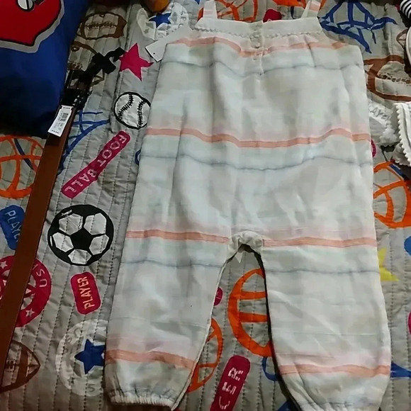 RALPH LAUREN GIRLS SLEEVELESS JUMPSUIT - Picture 4 of 5